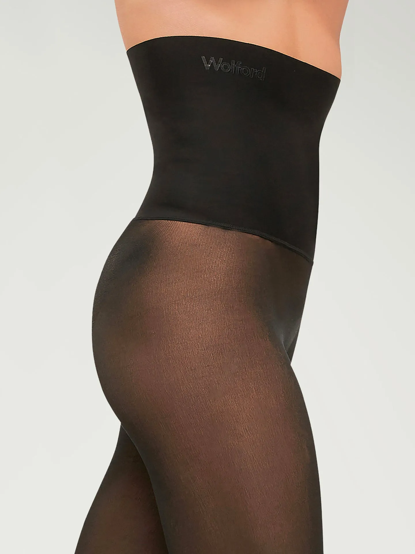 LAST ONE-WOLFORD FATAL HIGH WAIST SHAPING PANTYHOSE