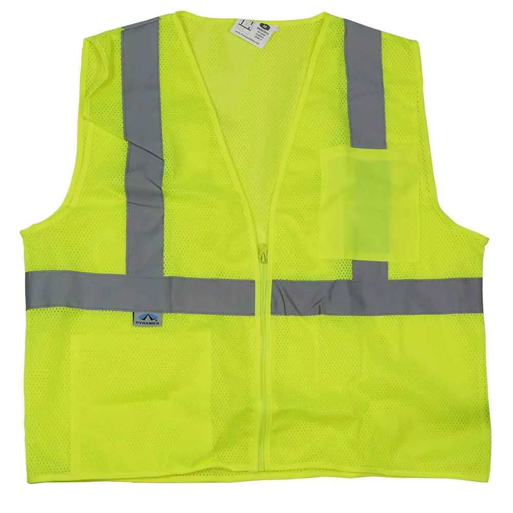 Lime Reflective Safety Vest - Hi Vis Vest - 2XL