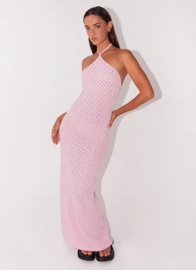 Madsy Knit Maxi Dress - Rose Pink