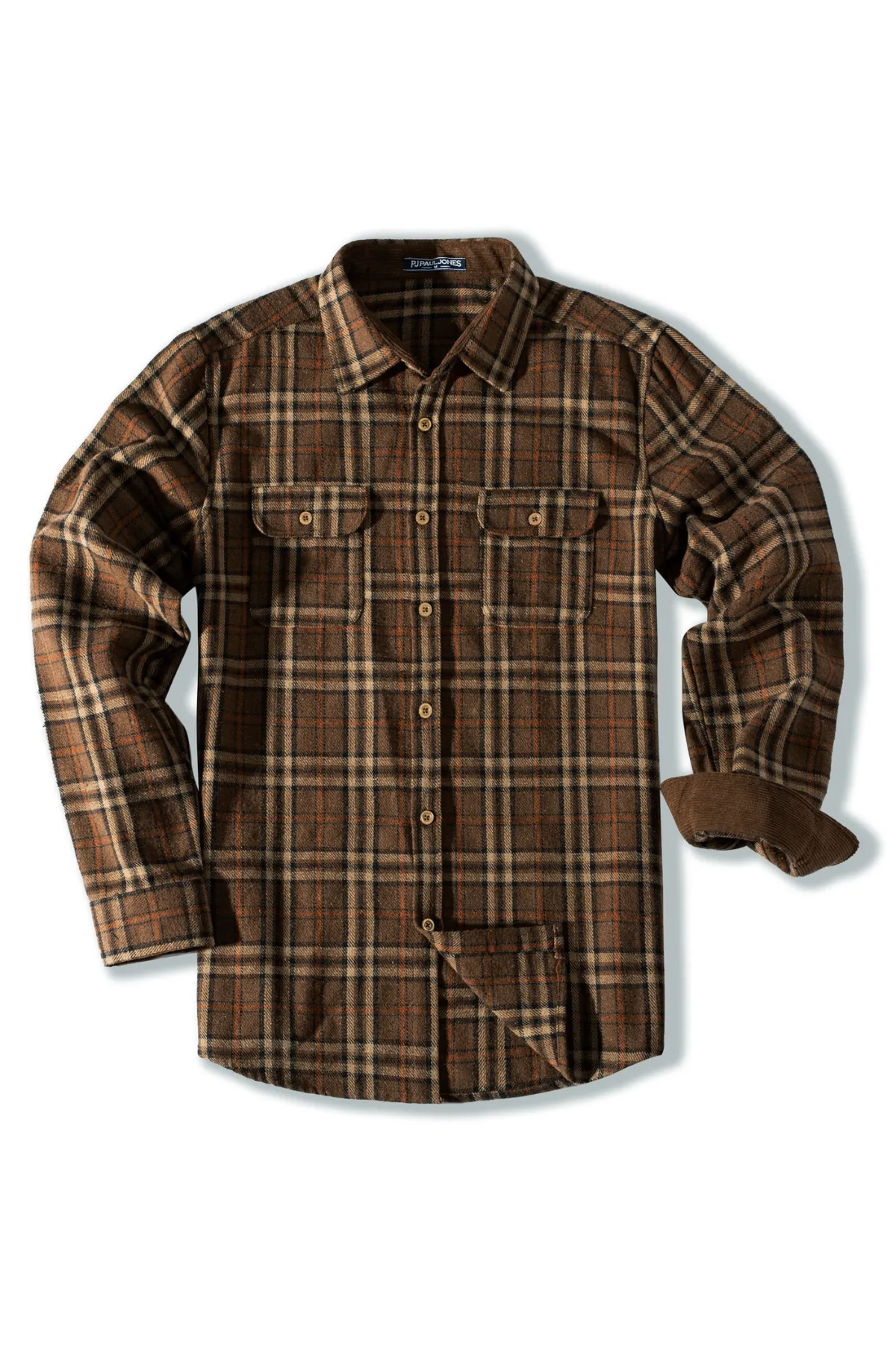 Mens Flannel Shirts Casual Button Down Long Sleeve Plaid Cardigans Shirt Jacket with Pockets