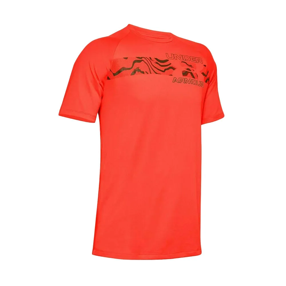 Men's Short Sleeve Sport Top,Coral