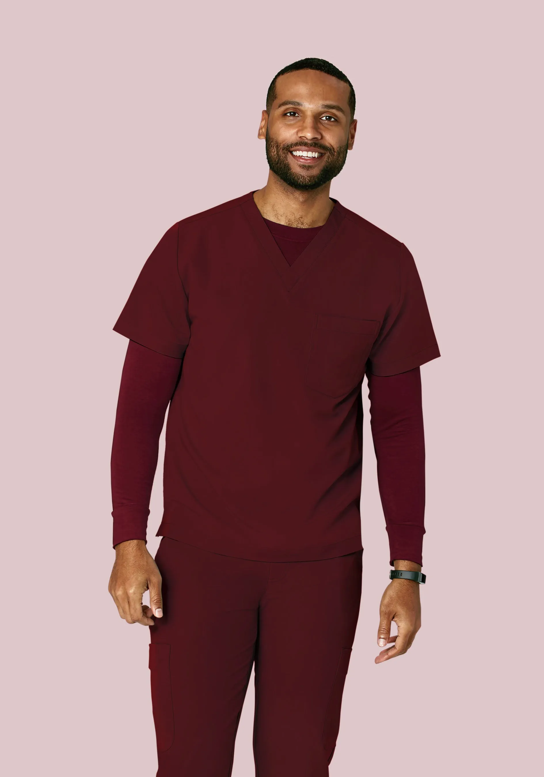 Men's Underscrubs Wine