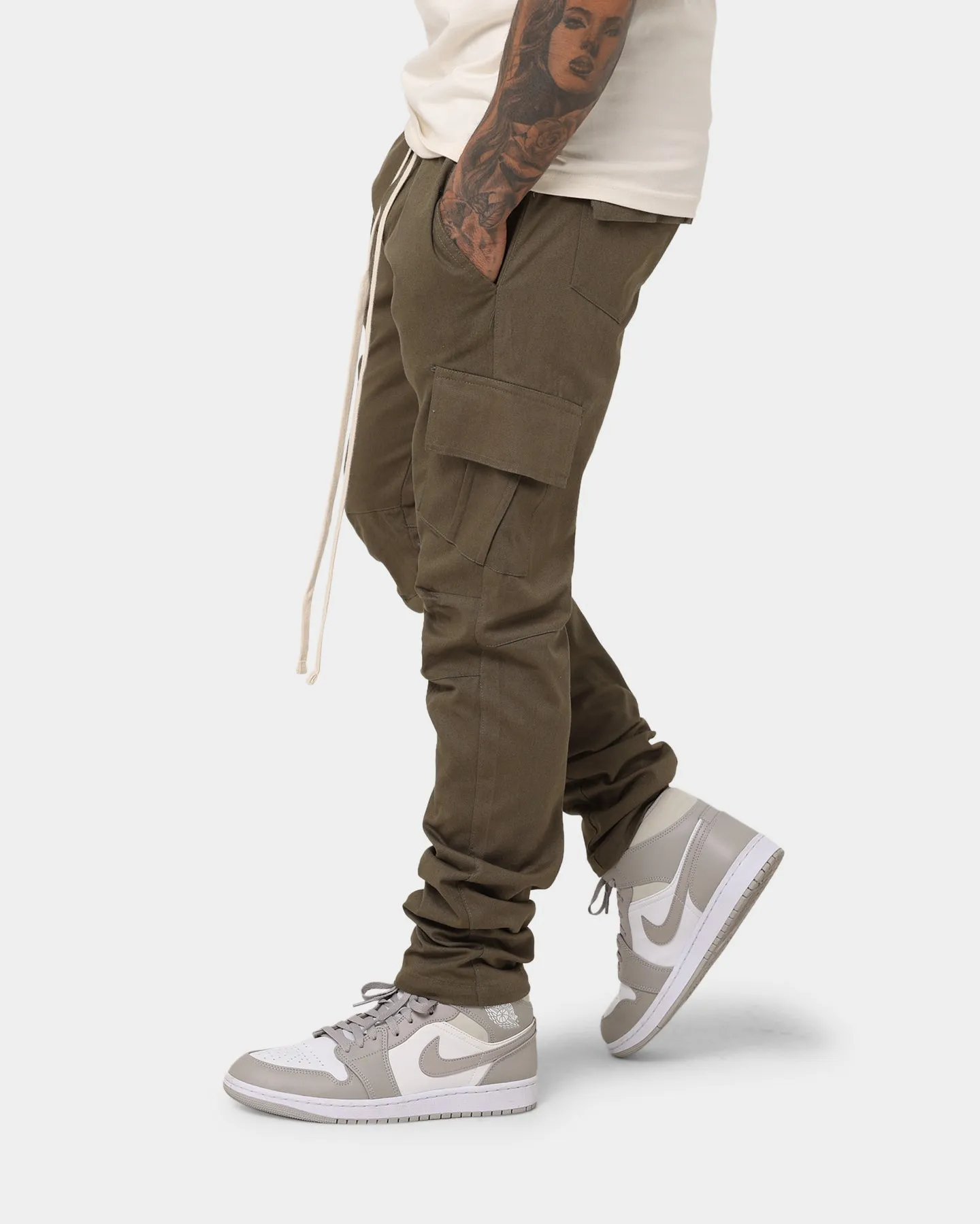 MNML Cargo Drawcord II Pants Olive