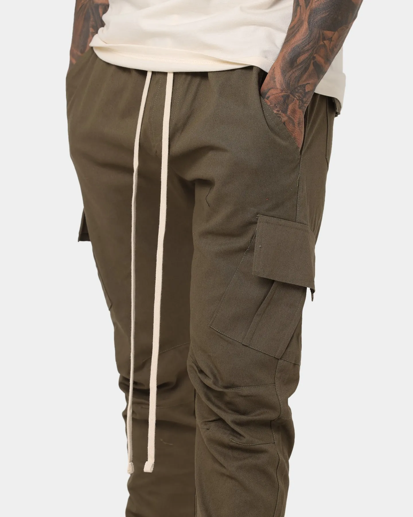 MNML Cargo Drawcord II Pants Olive