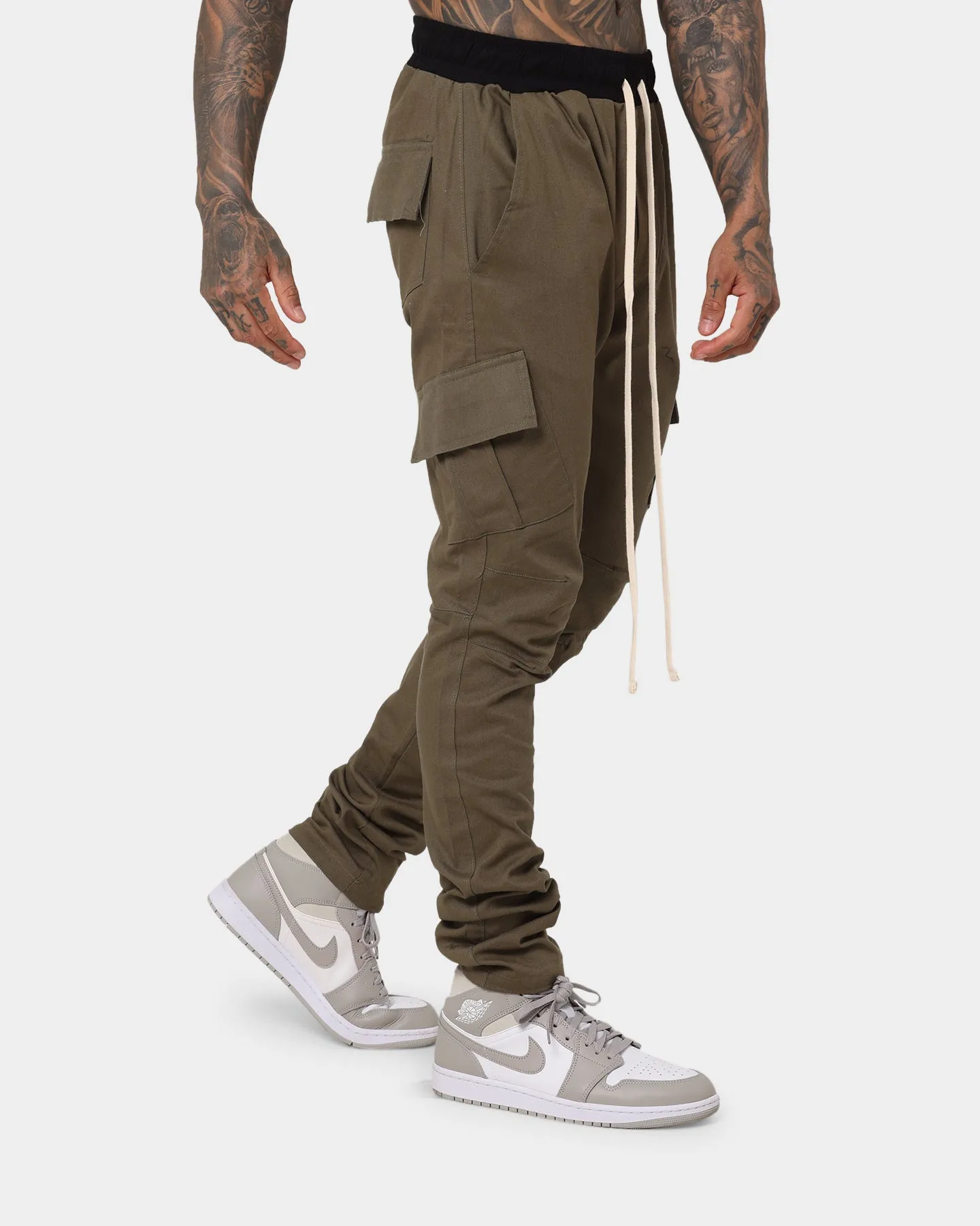 MNML Cargo Drawcord II Pants Olive