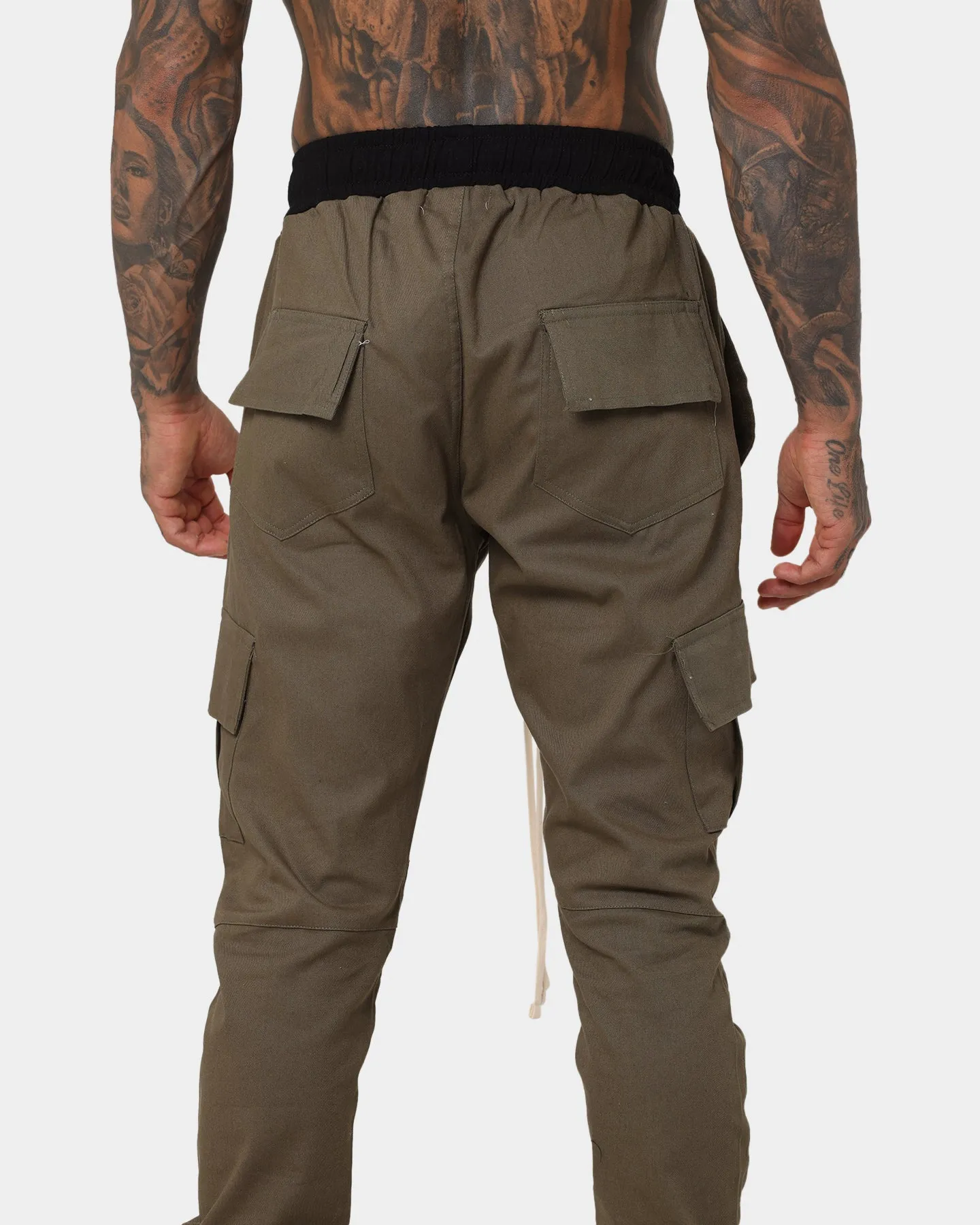 MNML Cargo Drawcord II Pants Olive