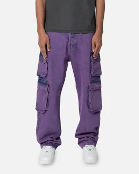 MNML V580 Baggy Cargo Pants Purple