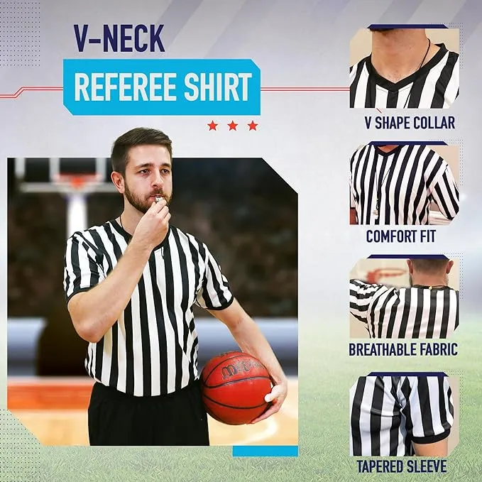 Murray Sporting Goods Men's Basketball V-Neck Referee Shirt