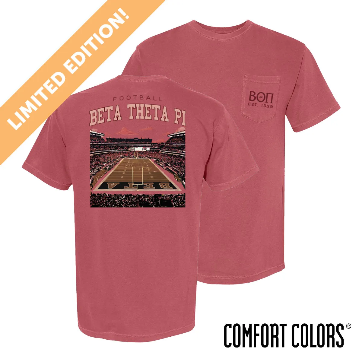 New! Beta Limited Edition Comfort Colors Stadium Spirits Short Sleeve Tee