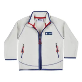 OAKI 200 Series Polartec Fleece Jacket in Oatmeal White (Sizing Runs Small, Recommend Sizing Up)