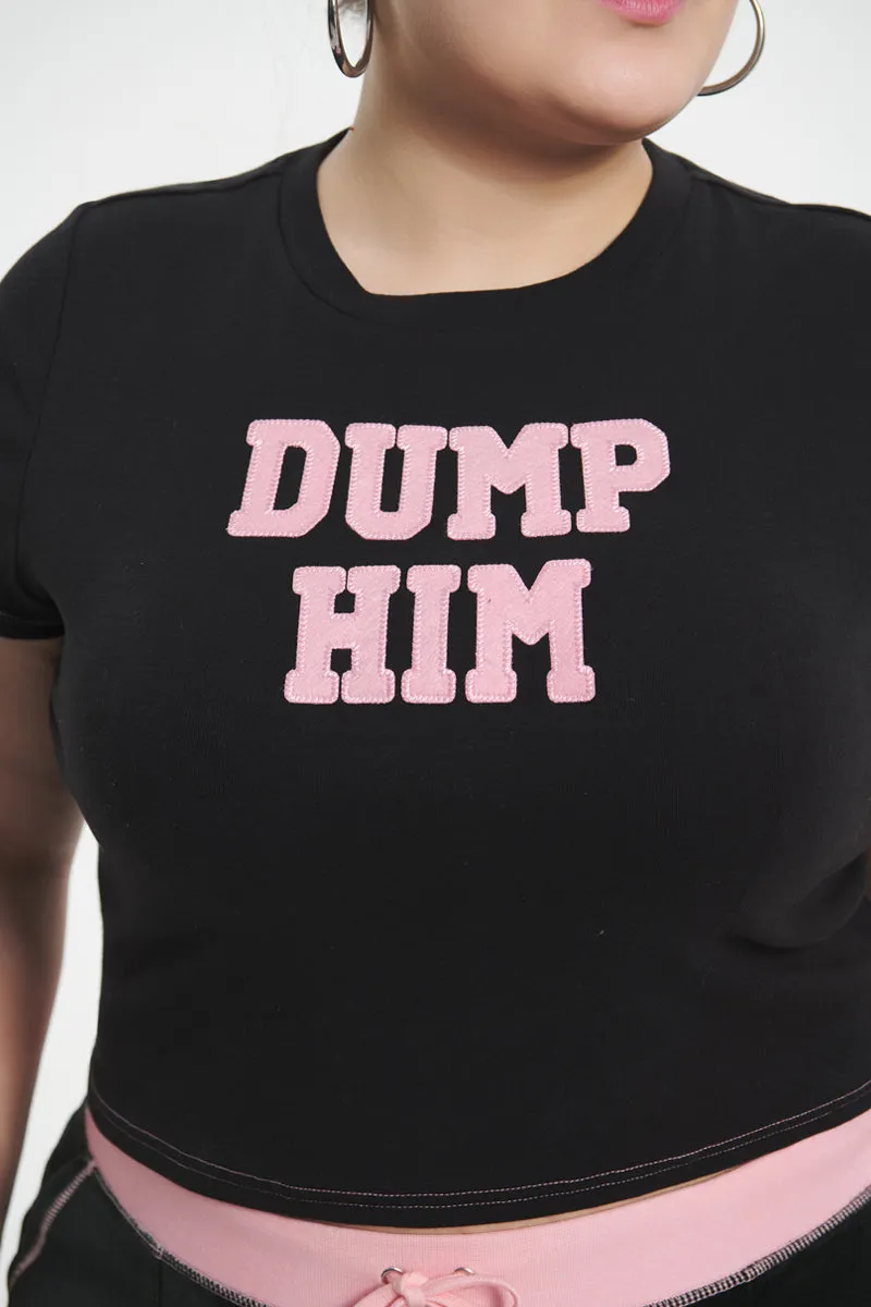 Plus-Size Dump Him Baby Tee