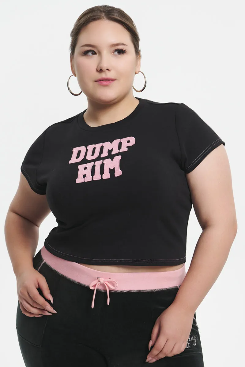 Plus-Size Dump Him Baby Tee