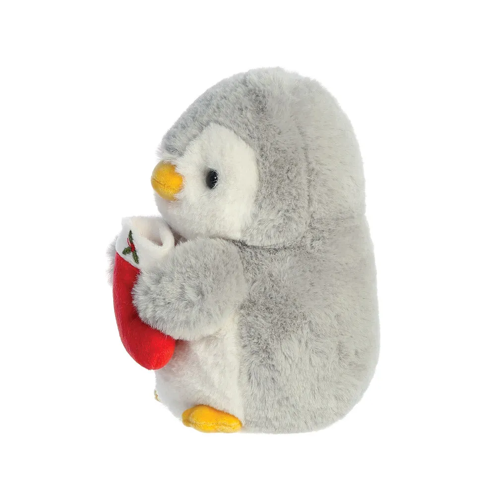 PomPom Penguin w/Stocking Soft Toy