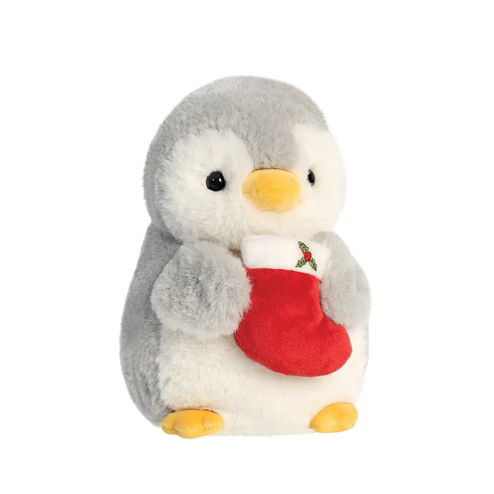 PomPom Penguin w/Stocking Soft Toy