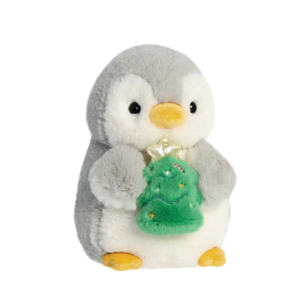 PomPom Penguin w/Xmas Tree Soft Toy