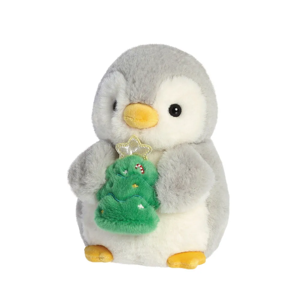 PomPom Penguin w/Xmas Tree Soft Toy