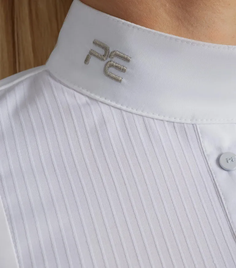 Premier Equine Navarra Long Sleeve Competition Shirt - White