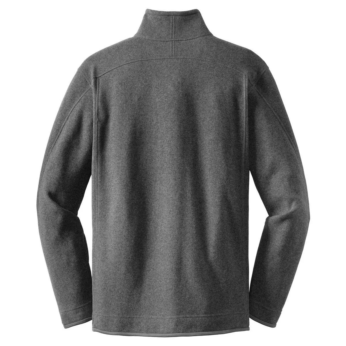 Red House Men's Grey Heather Sweater Fleece Full-Zip Jacket