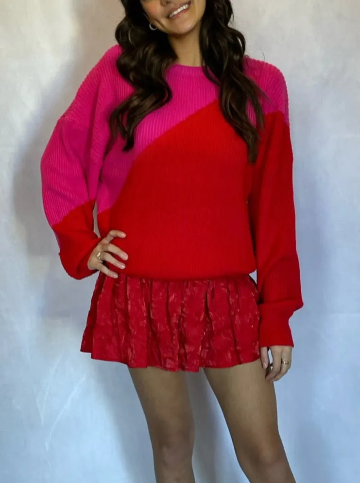 Red/Pink Sweater