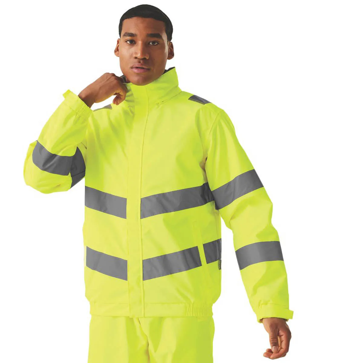 Regatta Dover Hi-Vis Jacket Yellow Medium 39.5" Chest