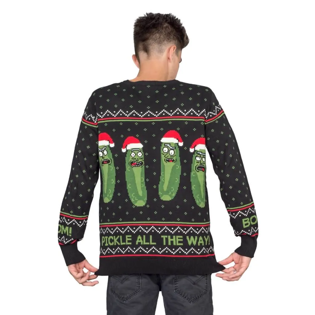 Rick and Morty Boom! PickleRick Ugly Christmas Sweater