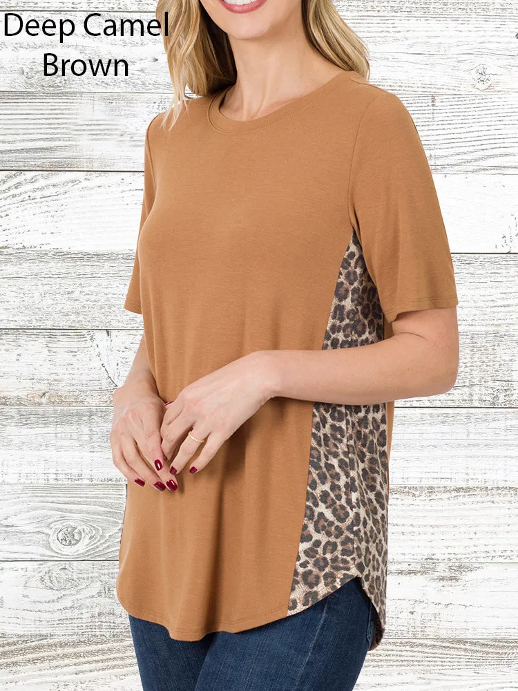 Short Sleeve Leopard Top