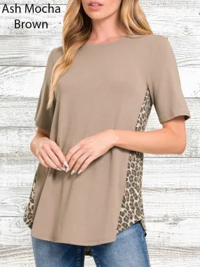 Short Sleeve Leopard Top