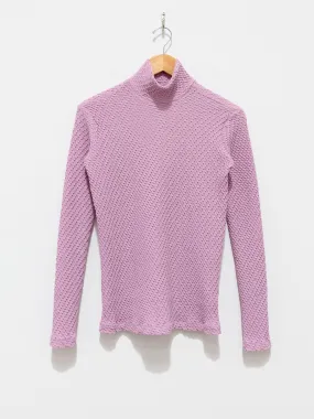 Shrink Knit Turtleneck - Lavender Pink