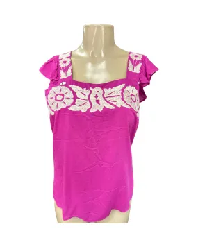 Sofía Jalapa Sleeveless Top Magenta