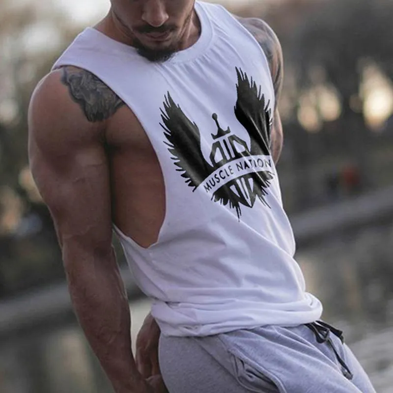 Sports Stretch Vest Absorbs Sweat Men's Tops