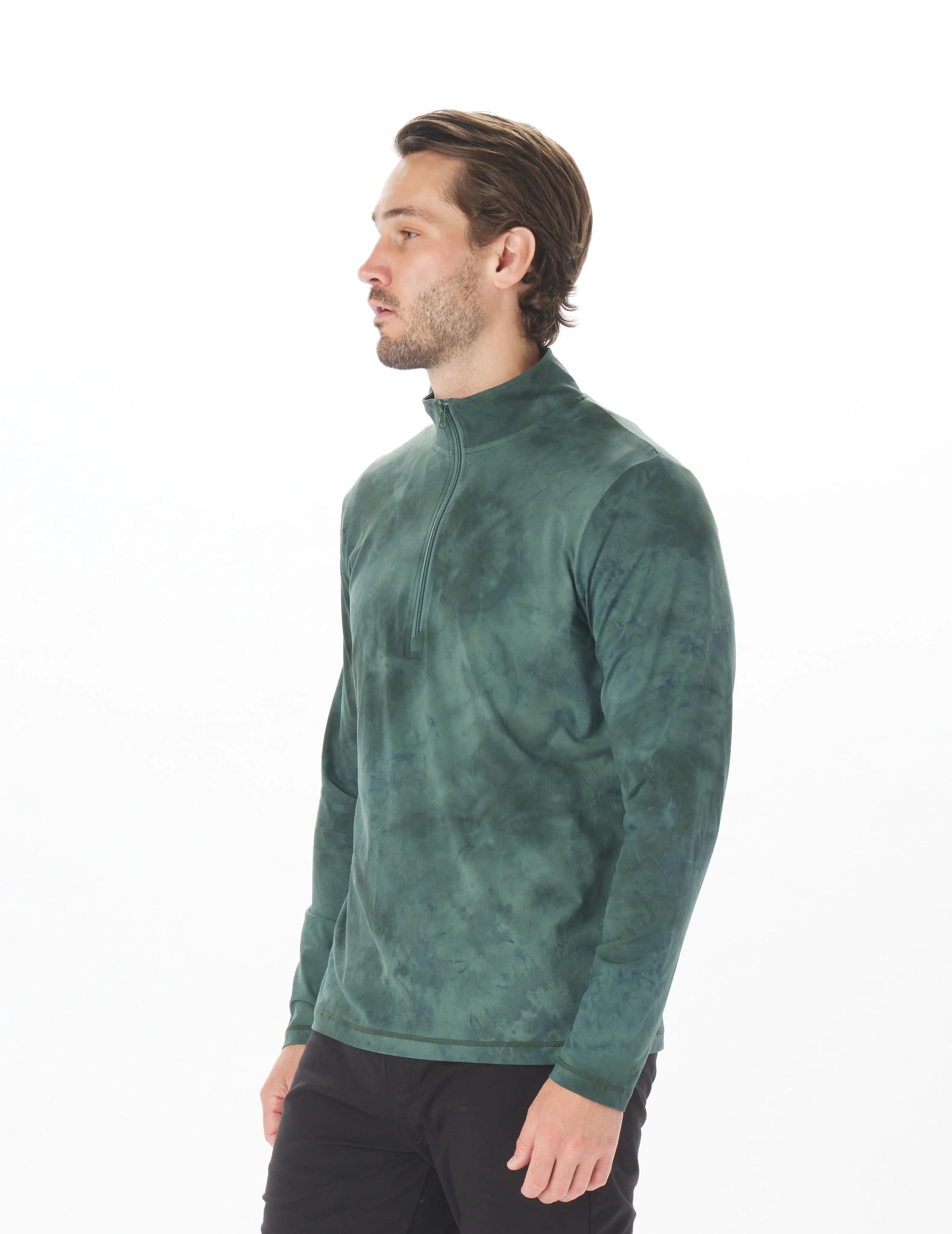 Tahoe 1/4 Zip: Forest Stone Dye