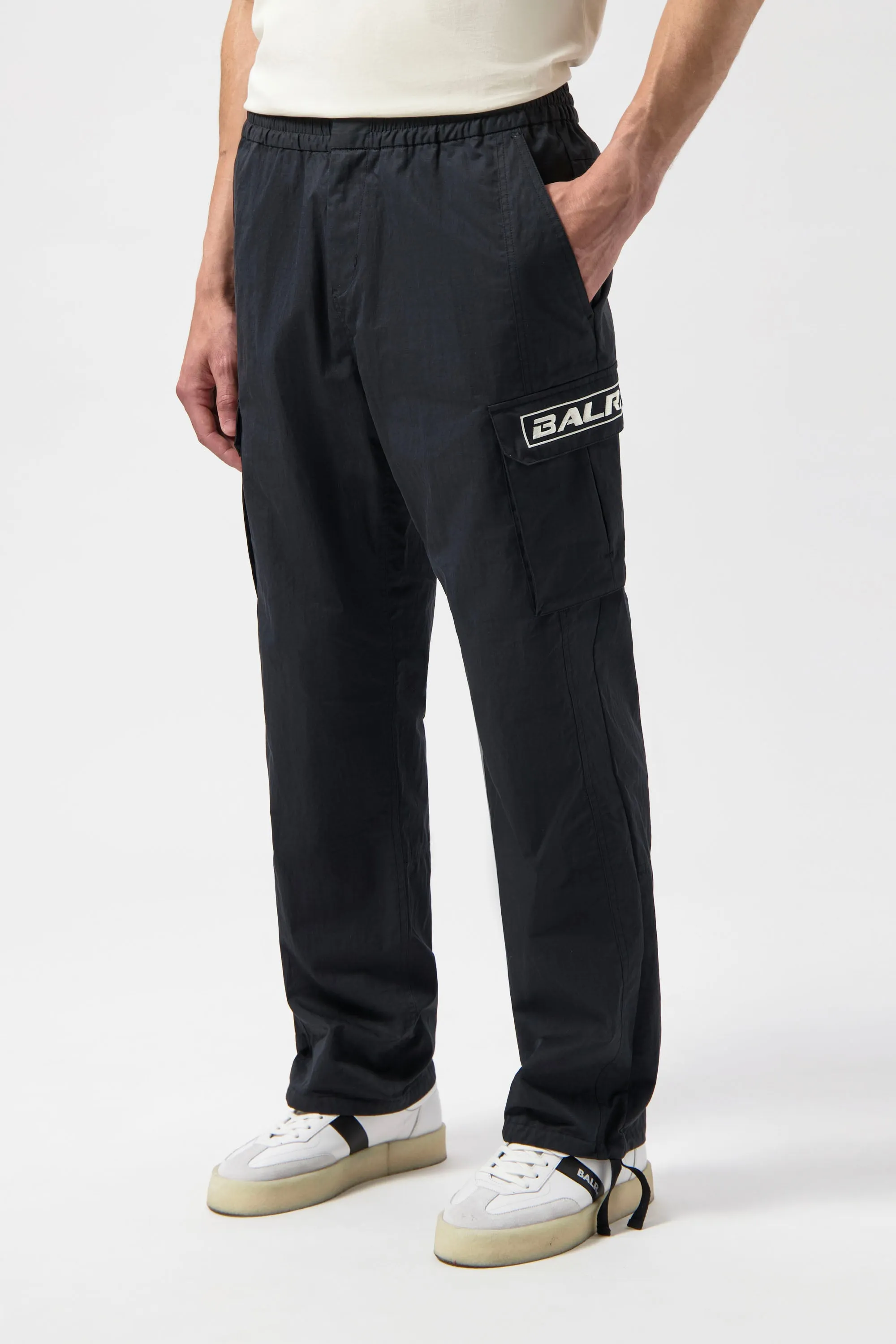 The Club Regular Straight Fit Cargo Pants Jet Black