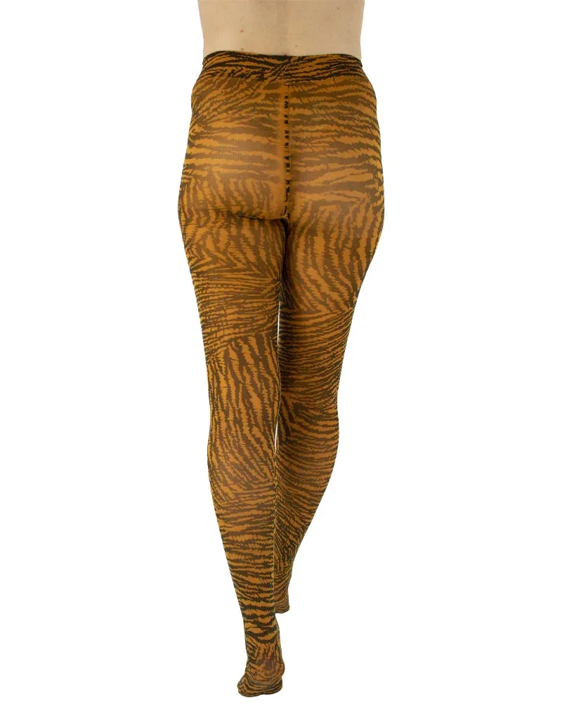 Tiger Printed Tights - sizes 4-20