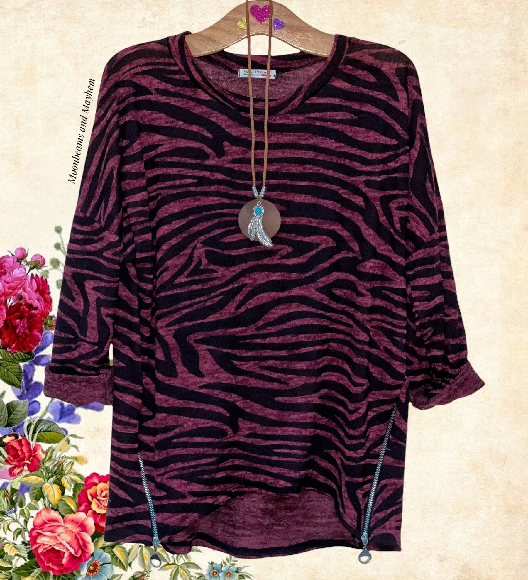 TIGERS EYE TOP WITH NECKLACE M / L (OF7)