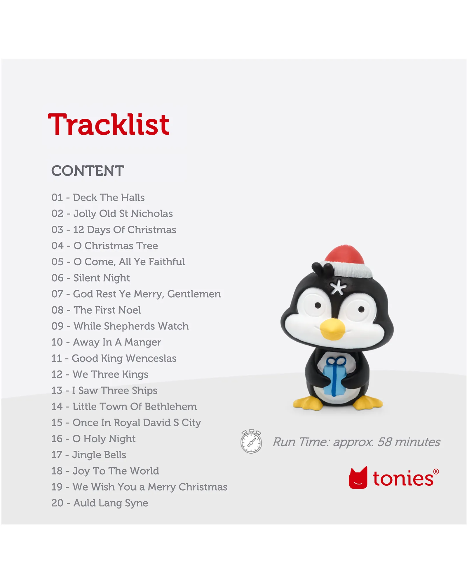 Tonies Favourite Childrens Songs Christmas Songs And Carols Tonie Audio Character