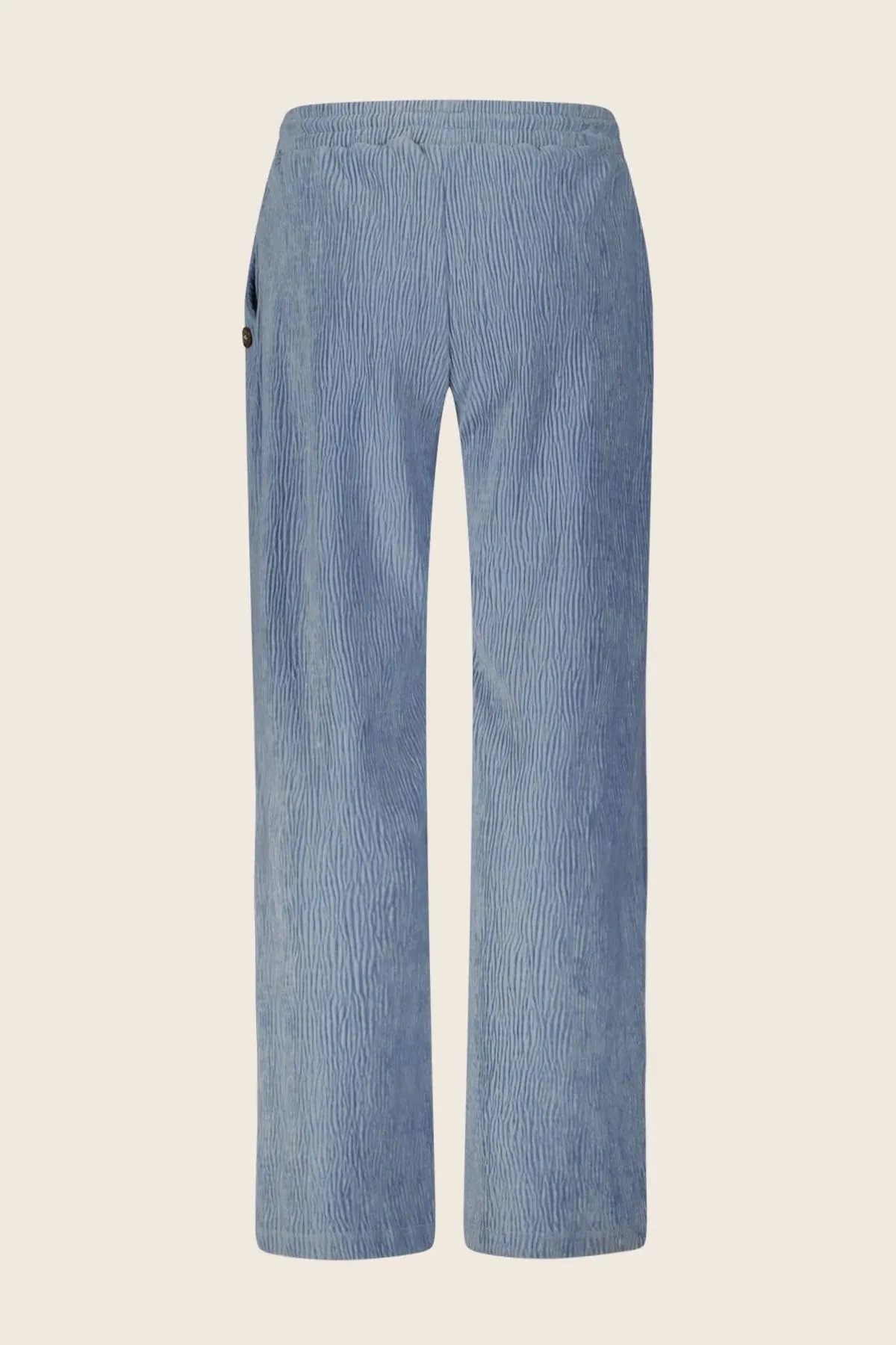 Tween Bottoms | Fem Velvet Ribbed Pants in Denim | Like Flo