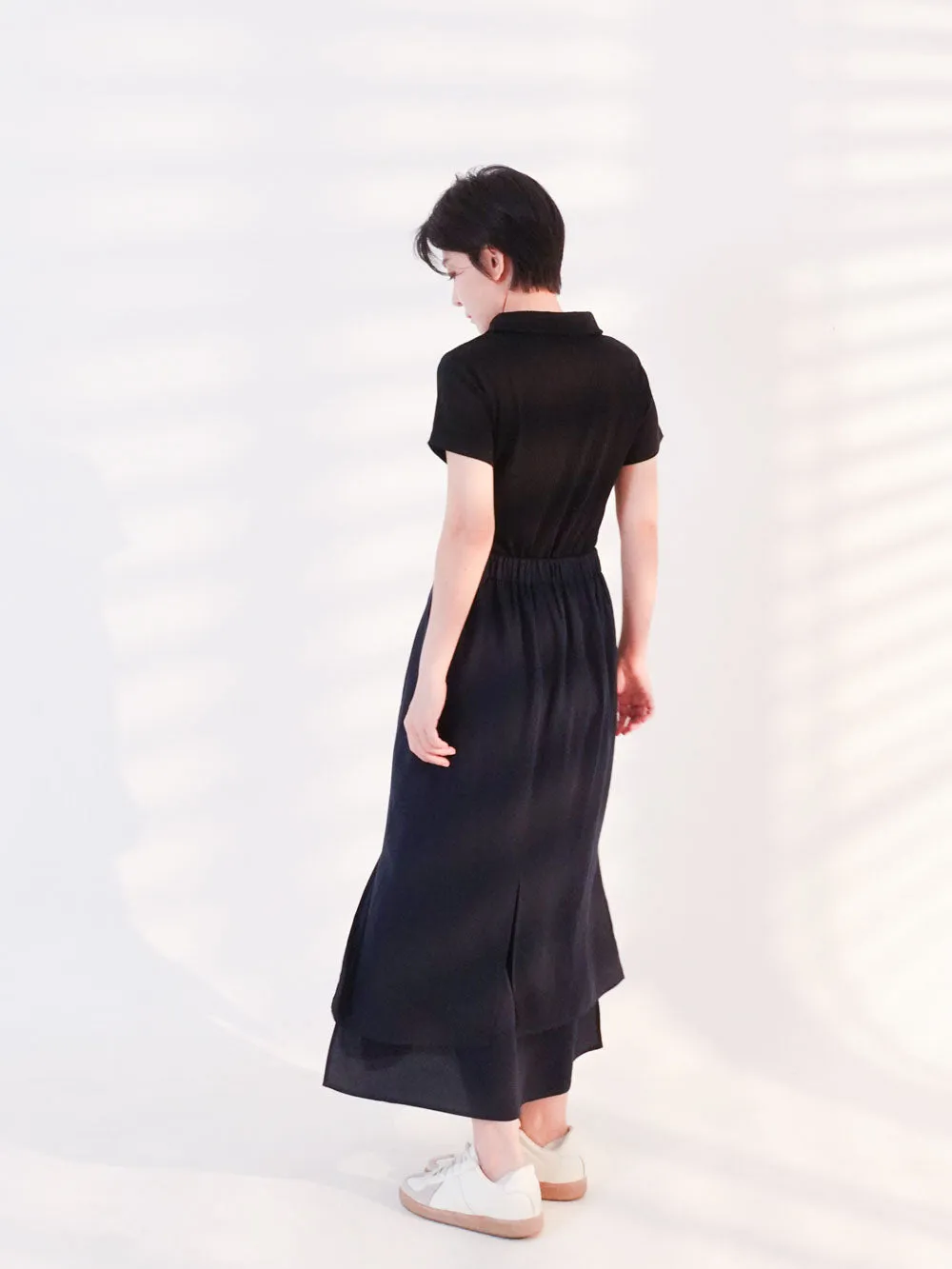 Two Layered Skirt Navy