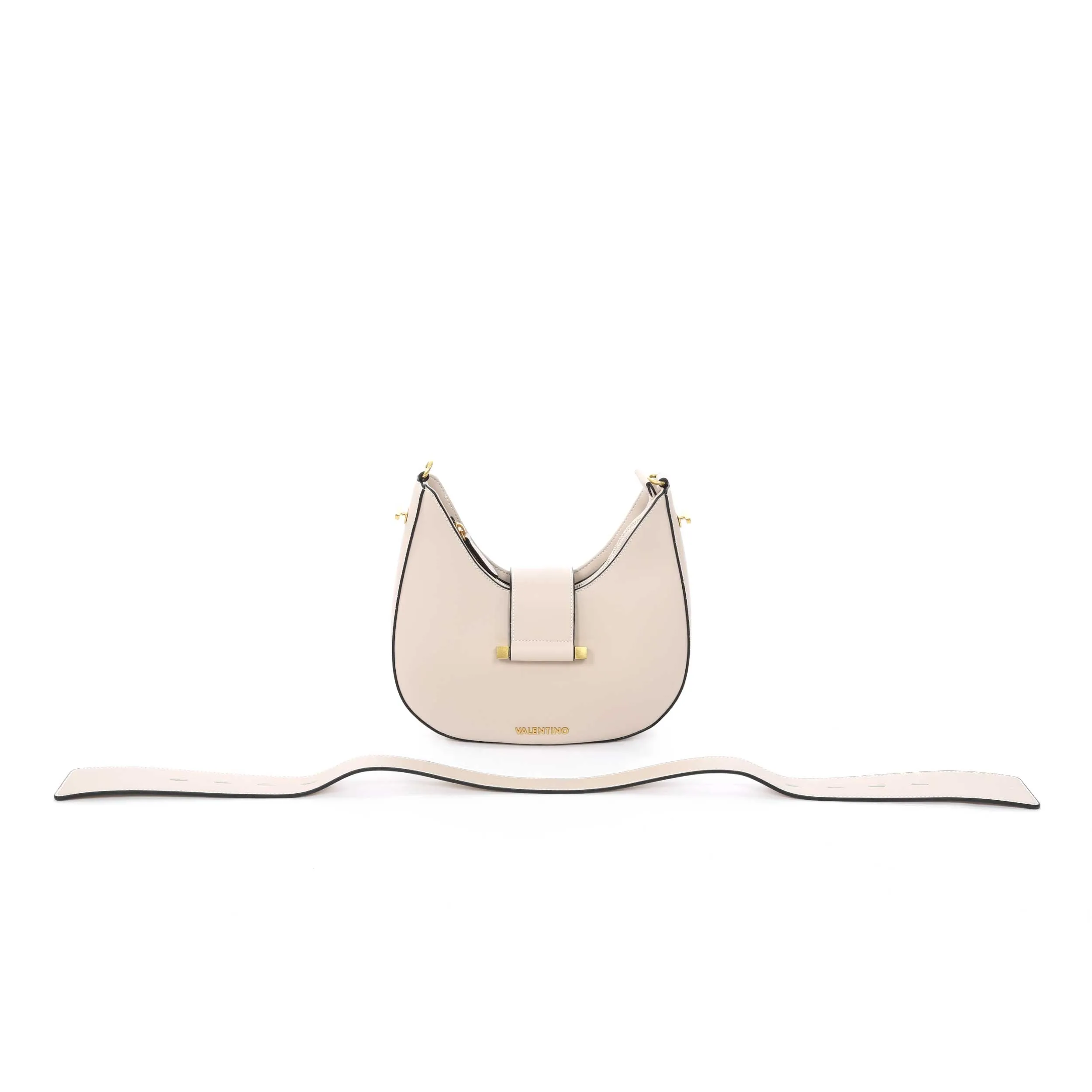 Valentino Bags Frosty RE Ladies Shoulder Bag in Ecru