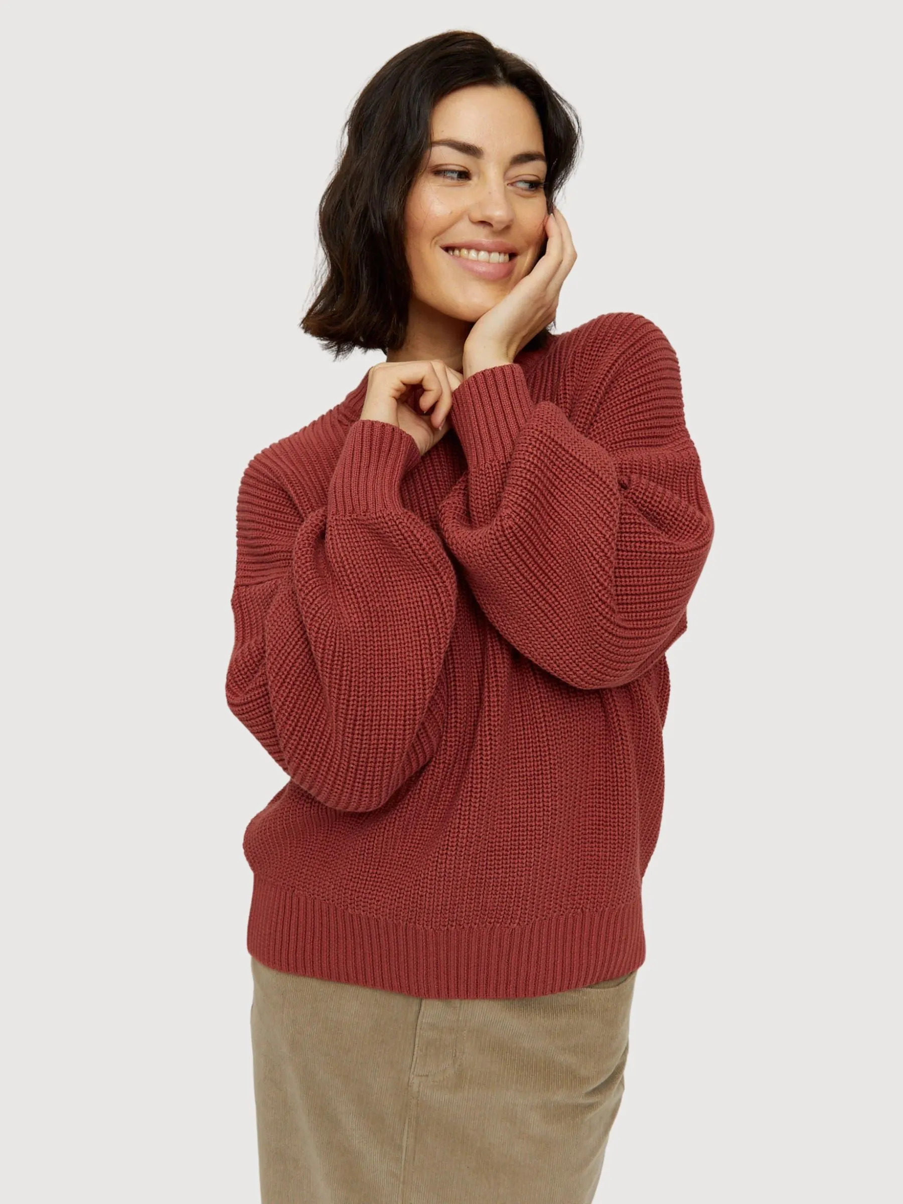 Valma Jumper Mahogany Women | Mazine