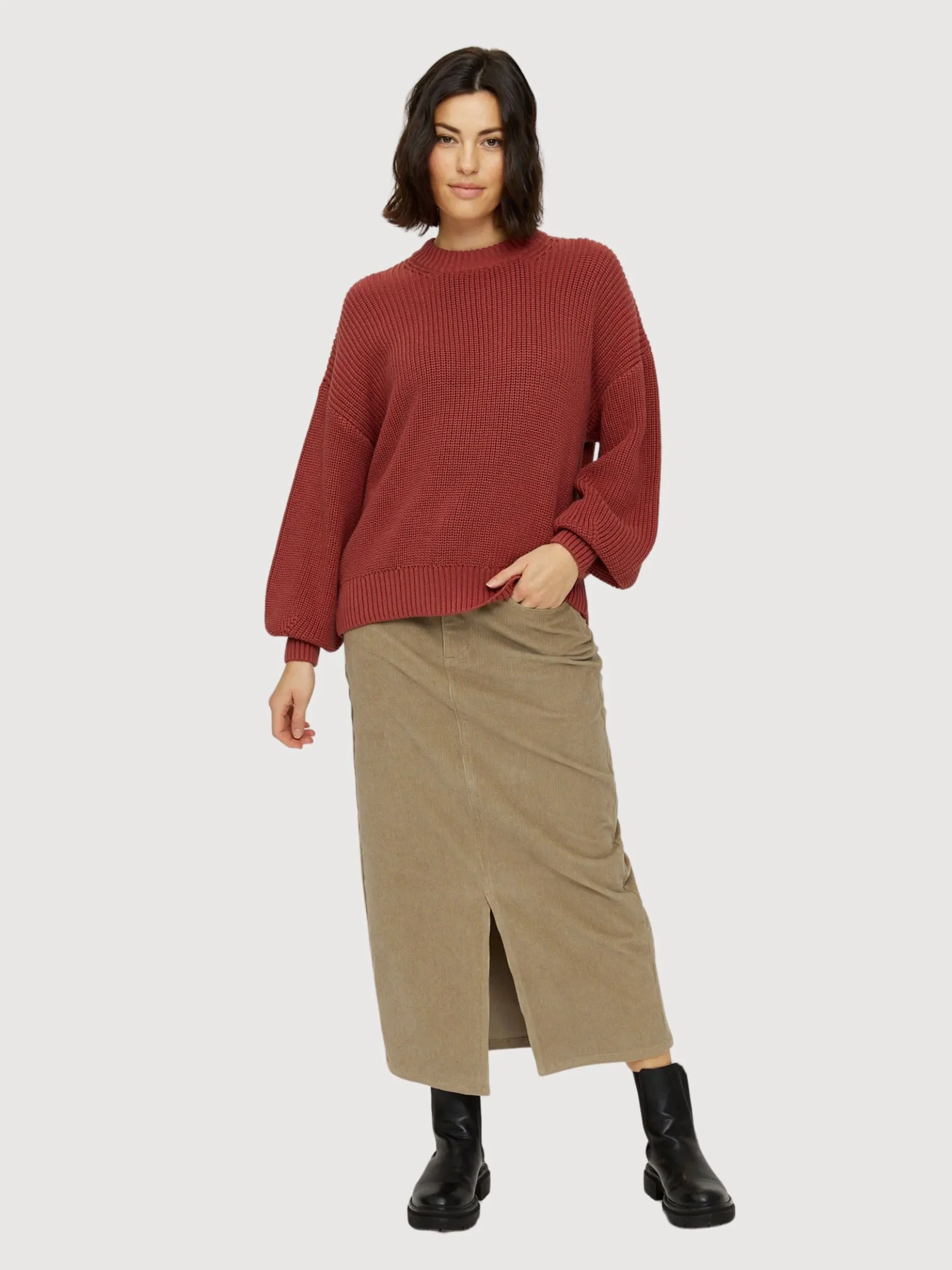 Valma Jumper Mahogany Women | Mazine