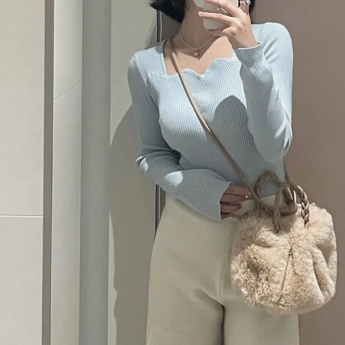 Wavy Square Knit