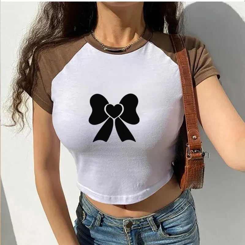 Women Y2k Graphic Crop Top Fairy Grunge Crop Top