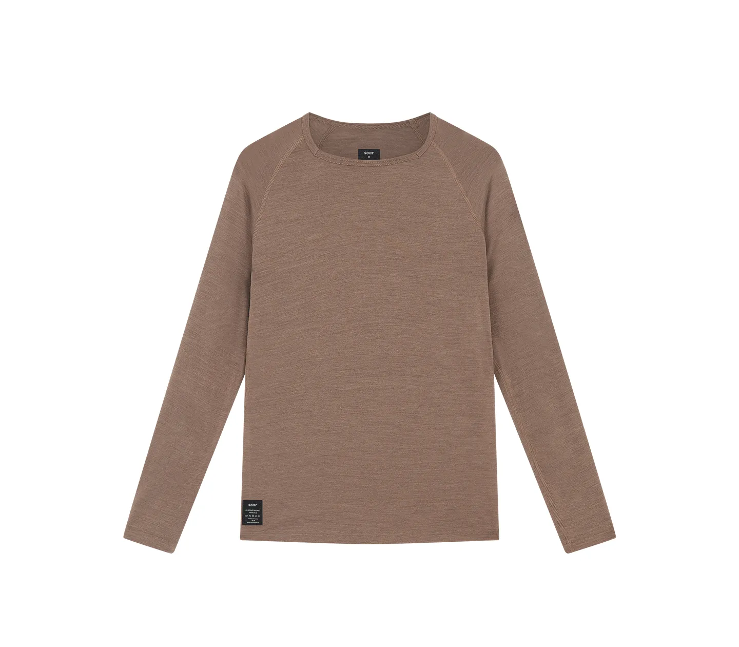 Women's L/S Merino & Silk Base Layer | Deep Taupe