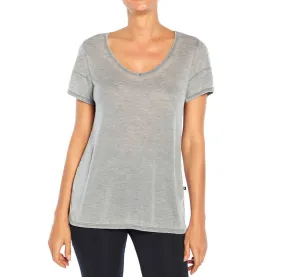 Women's V-Neck Lightweight T-Shirt,Grey