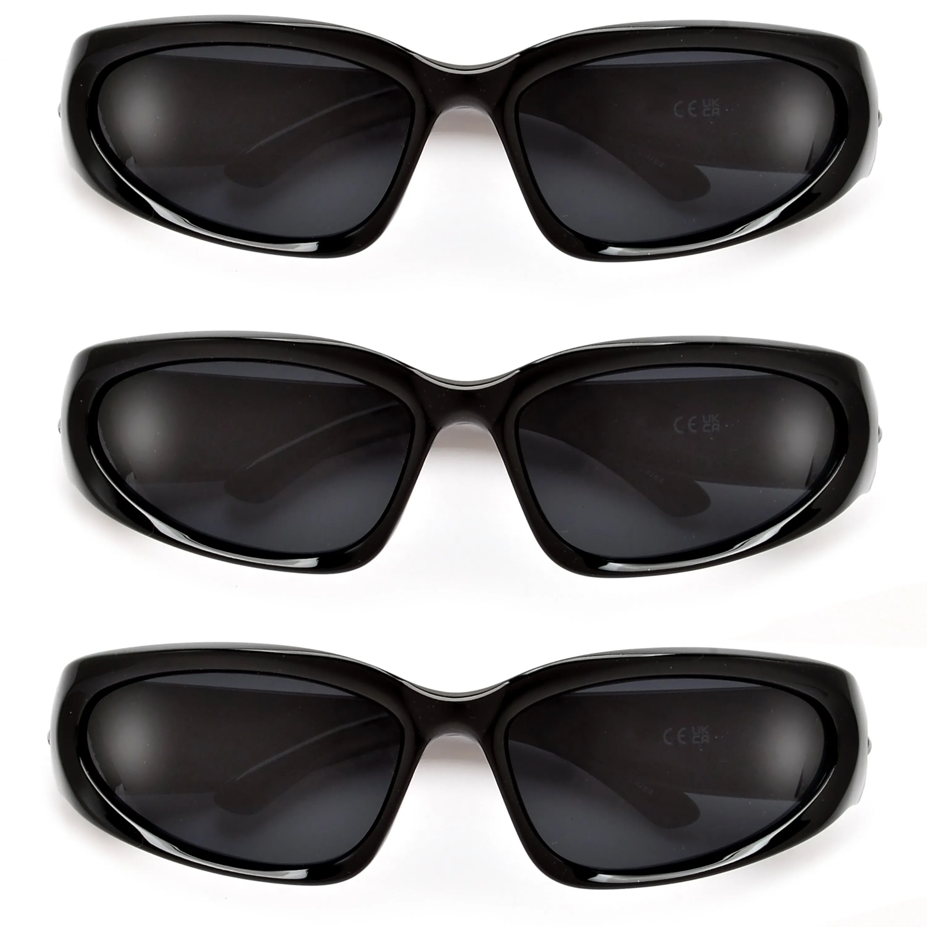 Y2K Wrap Around Fashion Sunglasses Swift Oval Dark Kim K Cyber Shades Sunglasses