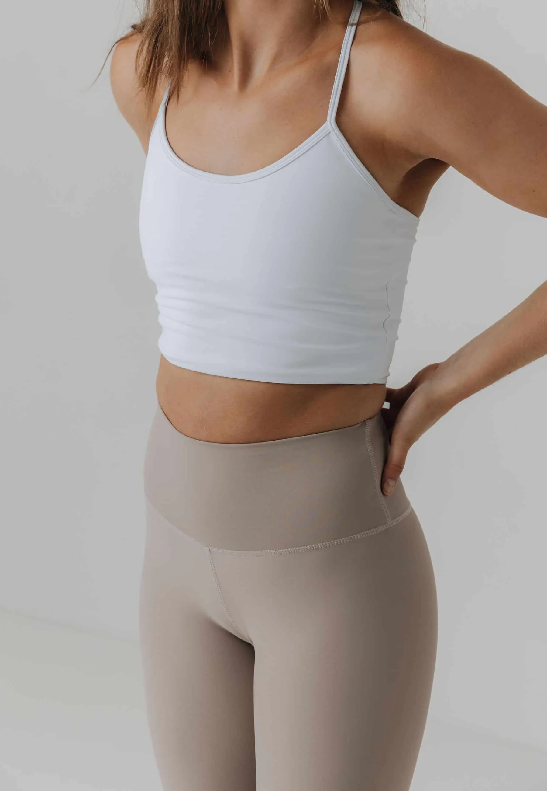 Yoga Classic High Waisted Tights - Taupe